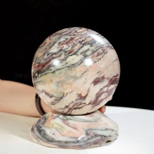 Quả cầu đá serpentine 7kg - 17,6cm